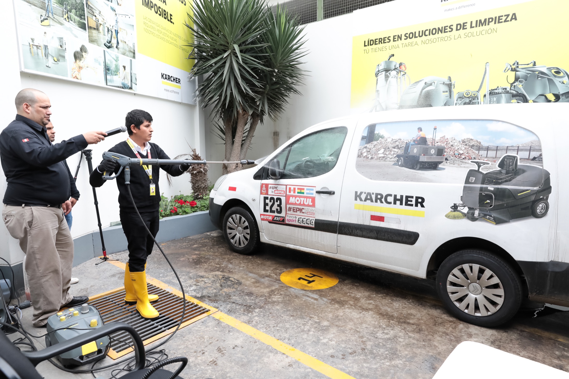 Capacitación y demostración de productos Kärcher